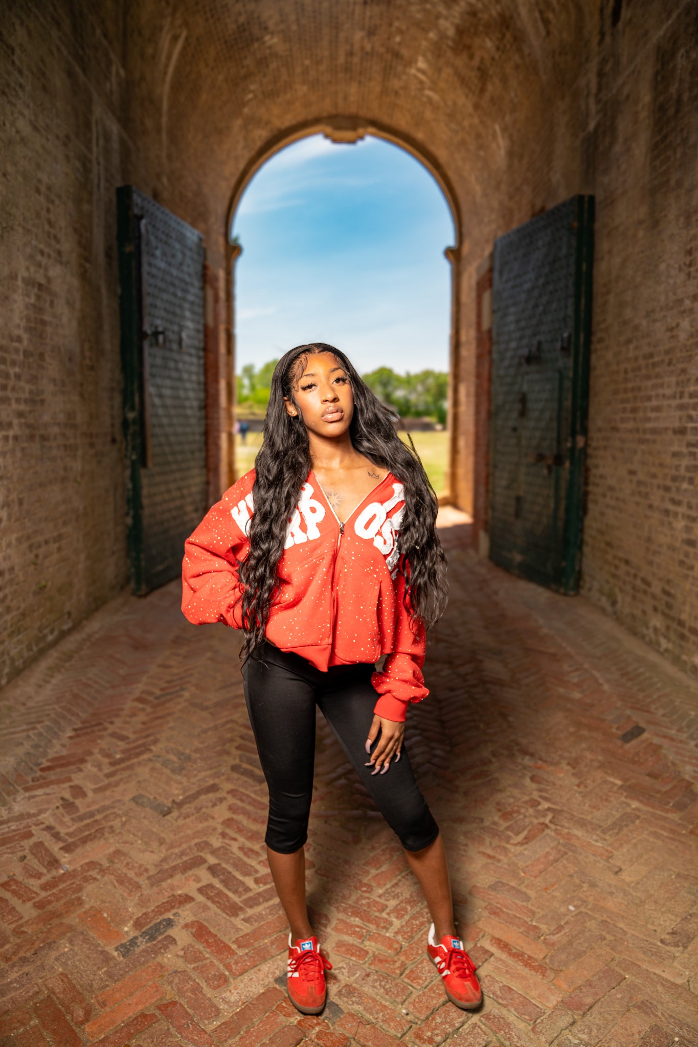 “What’s Your Purpose?” - Zip Up Hoodie (Red)